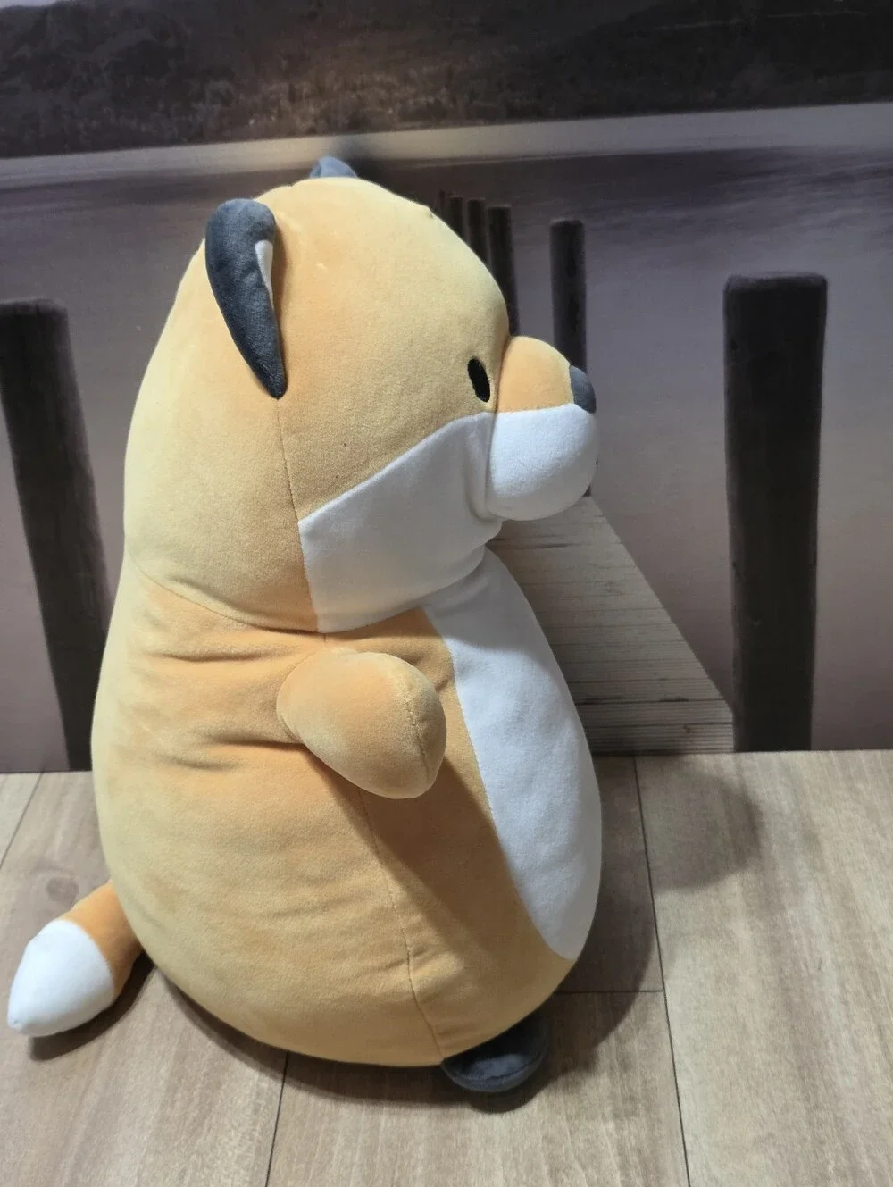 Squishmallows Bart The Fox Hug Mees Kellytoy Yellow and White Fox Plush